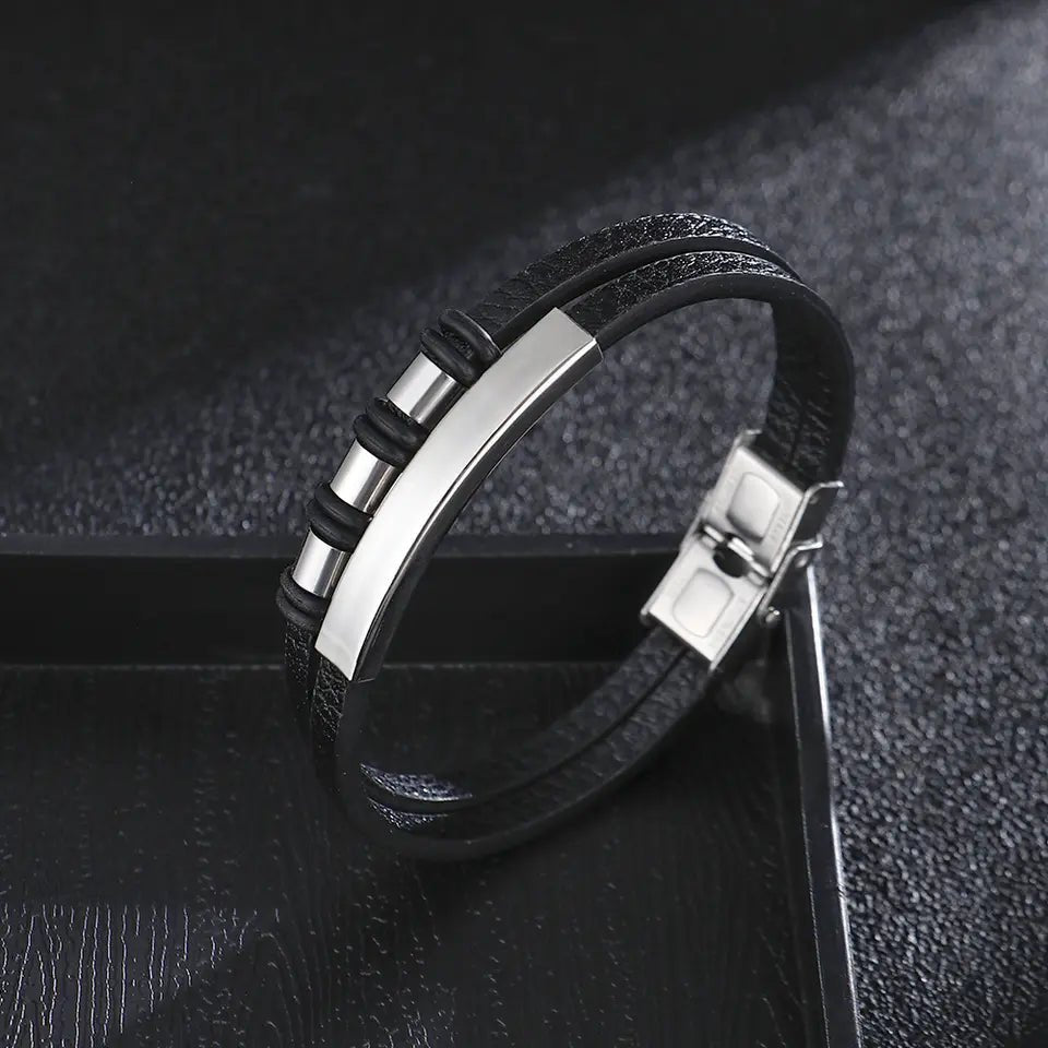 Duo - stripe Leather - DAPPER