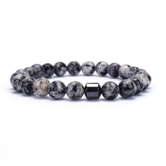 Pärlarmband dark marble